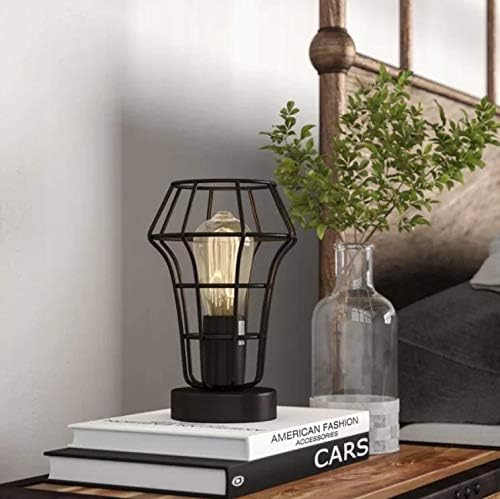 9" H Industrial Metal Table Lamp Desk Lamp Accent Light with a Free Edison Bulb