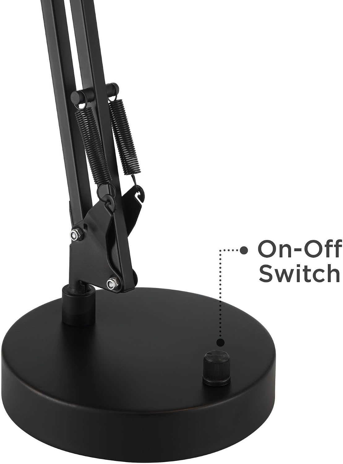360 Lighting Wyatt 25" High Modern Desk Lamp with USB Charging Ports A+C Architect Adjustable Height Black Finish Metal Shade Home Office Living Room Bedroom Bedside Nightstand House