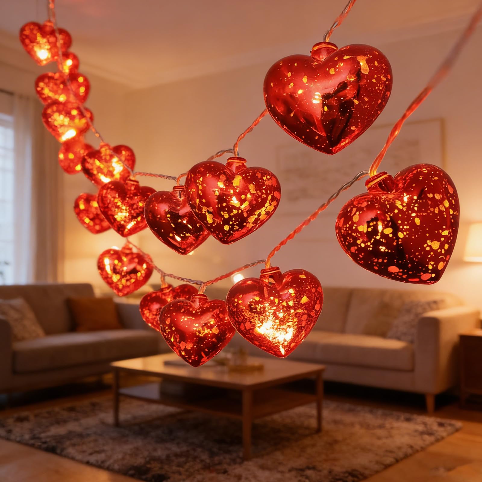 Natural Beach Shell String Light 20FT 40 LED Warm White LED Seashell Fairy Lights,Lights with Battery Operated，Ocean Theme Decor for Bedroom, Party, Wedding, Garden, Patio(Shell)