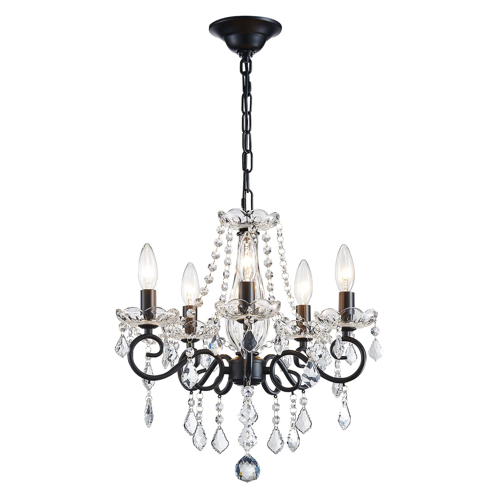 Crystal Chandelier Light Fixture, Modern K9 Crystal Chandelier Dining Room Light Fixture, Crystal Pendant Ceiling Light for Bedroom Modern Lighting Fixture for Living Room Kitchen Island Hallway