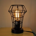 9" H Industrial Metal Table Lamp Desk Lamp Accent Light with a Free Edison Bulb