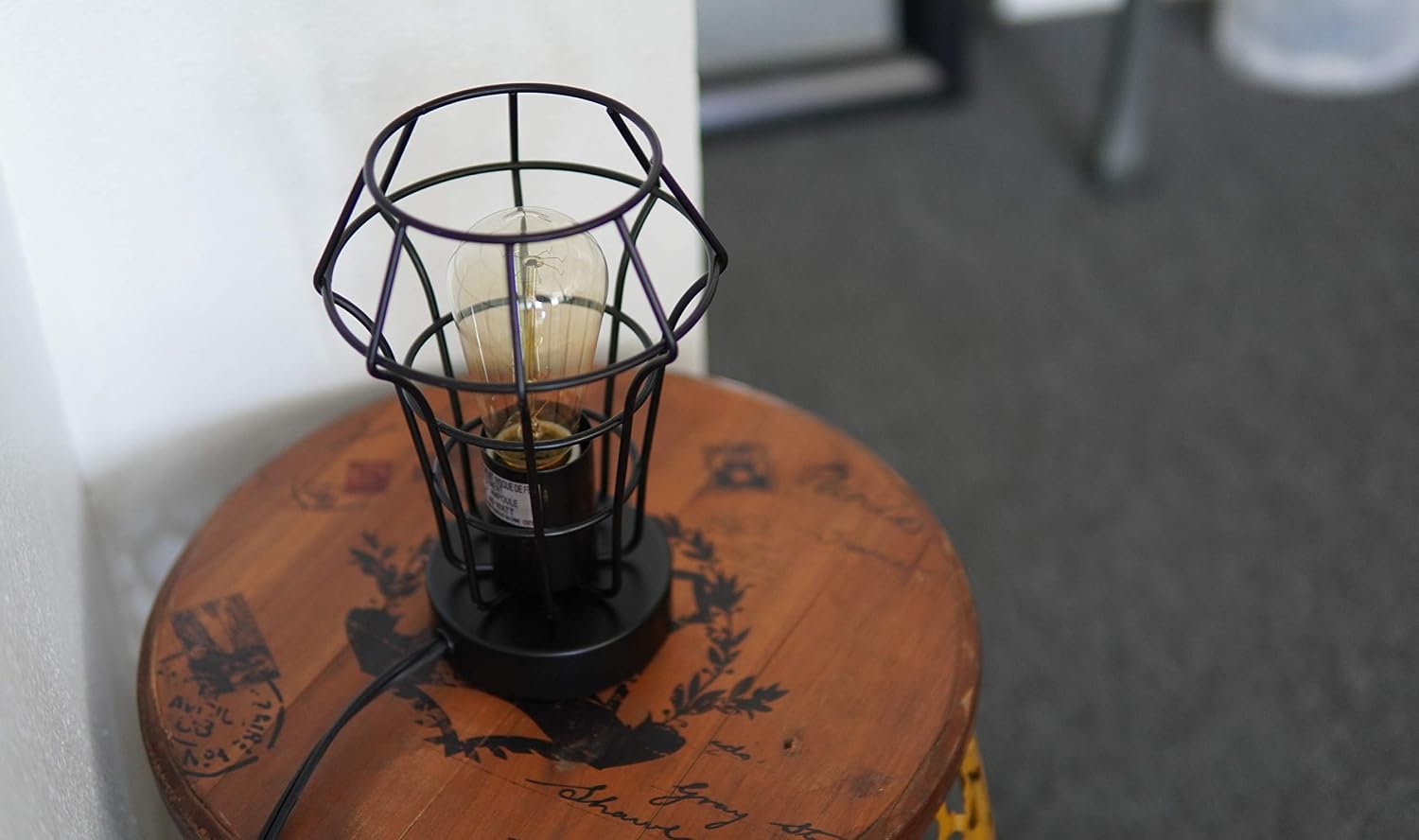 9" H Industrial Metal Table Lamp Desk Lamp Accent Light with a Free Edison Bulb