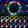 AIKEI 48 Pack LED Fairy Lights Battery Operated, Fairy String Lights Waterproof 7 Feet 20 Led Firefly Starry Lamps for Wedding Party Bedroom Garden Halloween Christmas Decoration White