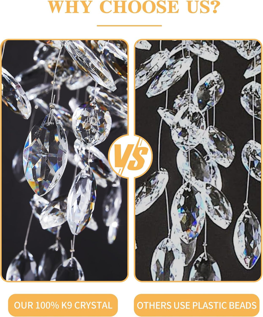 8-Light Modern Silver Crystal Chandelier 23.6", Tree Branch Pendant Lighting for Home