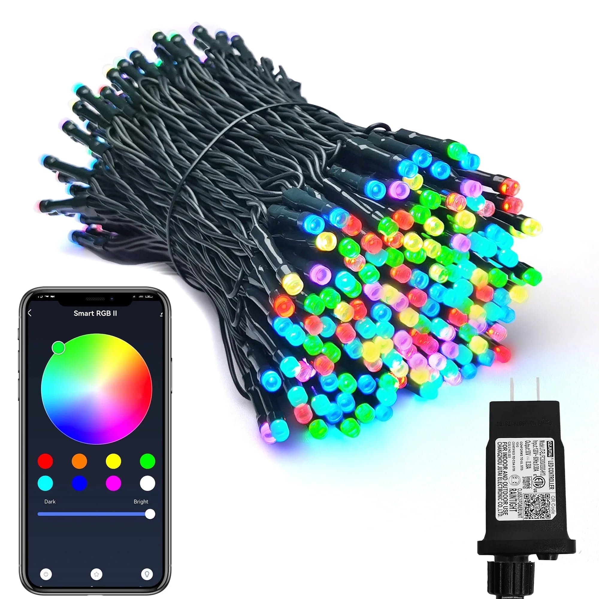 PMS 100-1000 LED Christmas Lights, Low Voltage Fairy String Lights with 8 Modes, Ideal for Xmax Tree, Garden, Home, Party, Halloween Festival Deco (Warm White, 1000 LEDs)